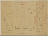216680 Plattegrond van het terrein van het Stads- en Academisch Ziekenhuis aan de Catharijnesingel te Utrecht; met ...